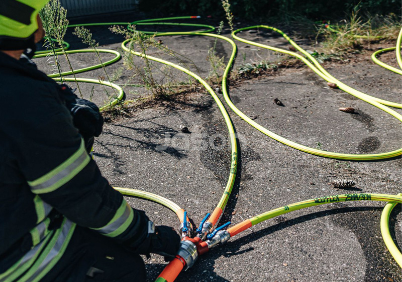 Forestry fire hose